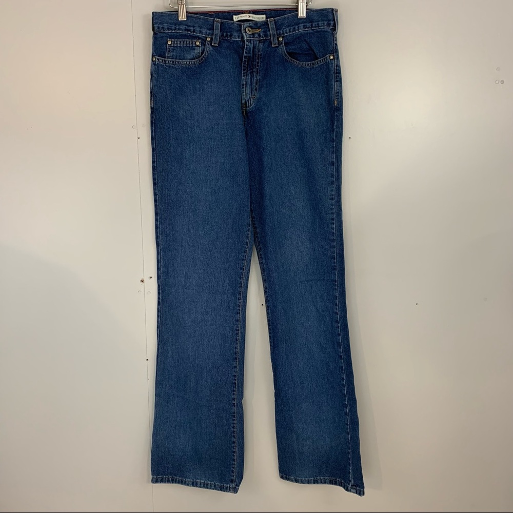 Vintage Tommy Hilfiger Jeans Straight Leg High Rise Y2K Blue 10